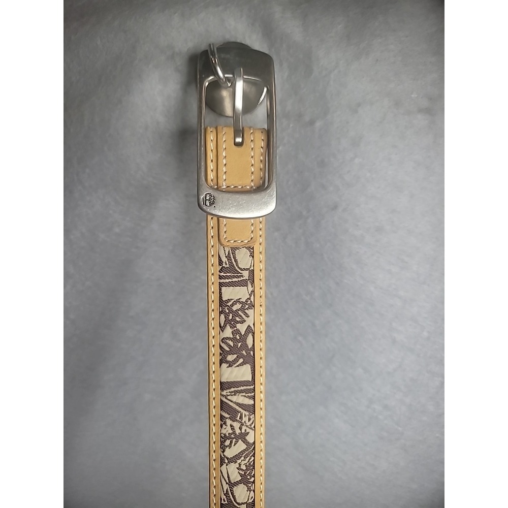 Vintage Timberland Genuine Leather Belt Boys XL Extra Large Brown Tan